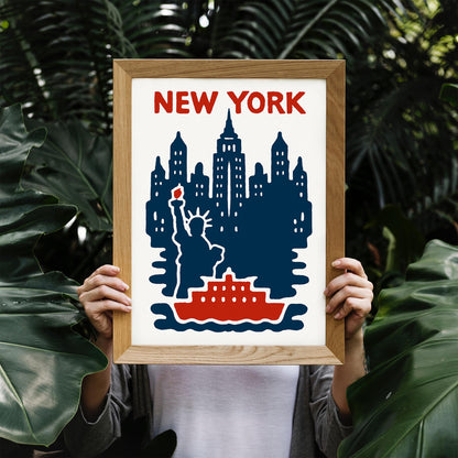 New York Skyline Wall Art Poster