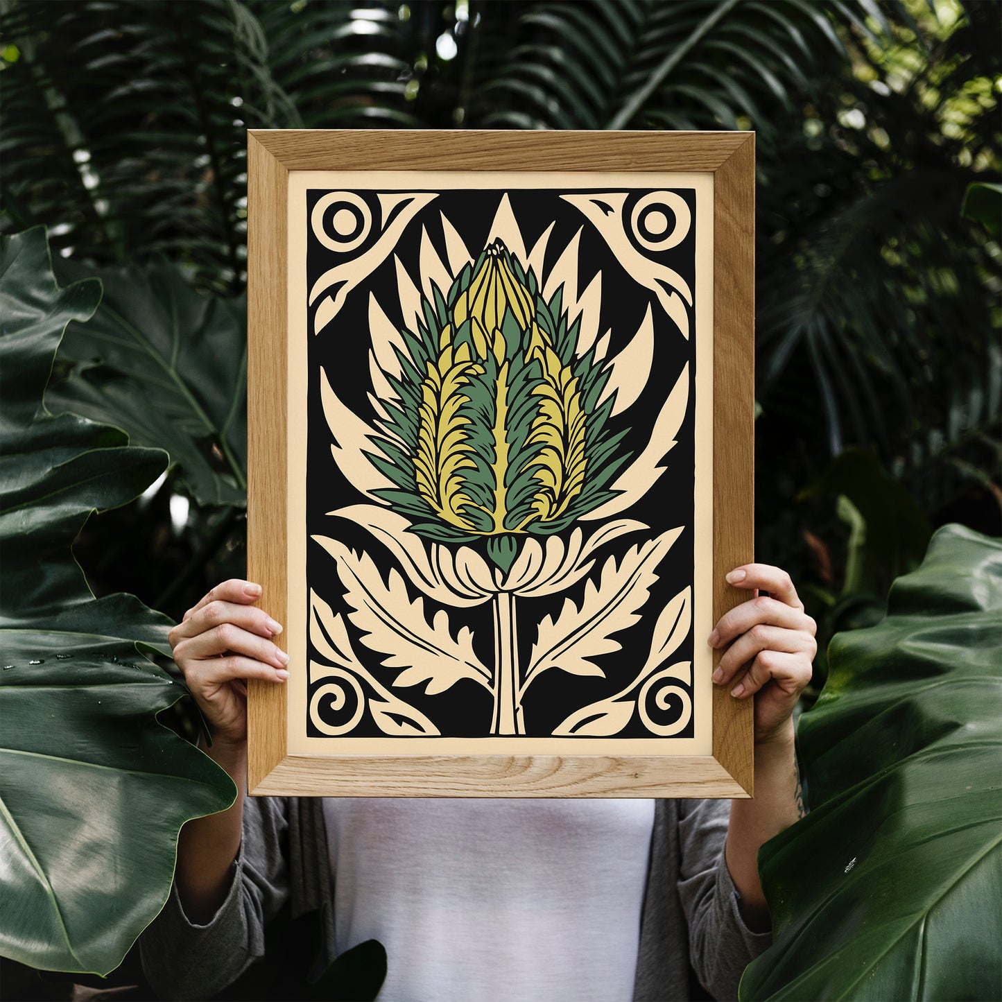 Vintage Cut Out Artichoke Kitchen Print