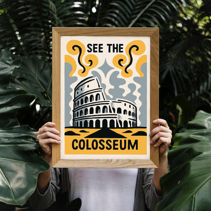Colosseum Travel Poster Print