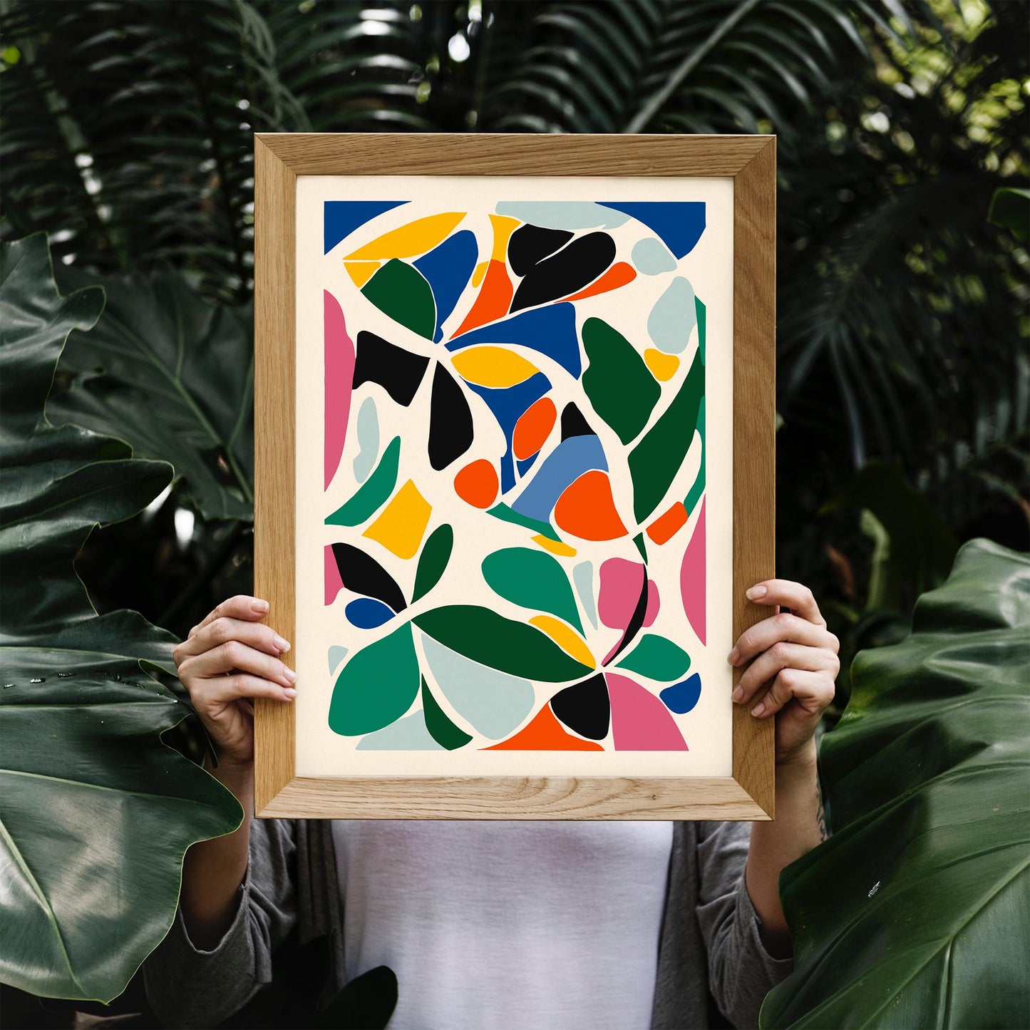 Colorful Cut Outs Abstract Wall Art