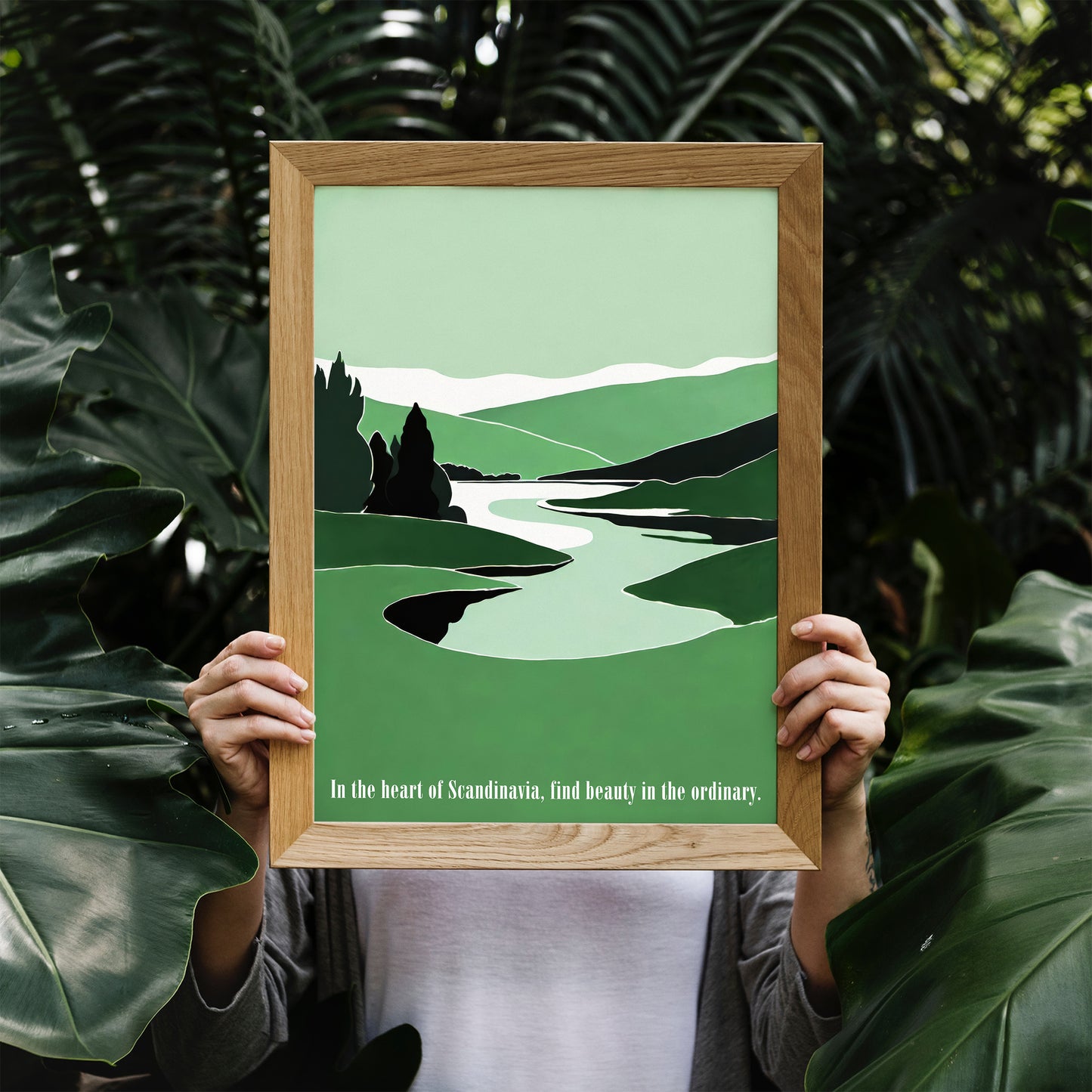 Scandinavian Landscape Wall Art Print