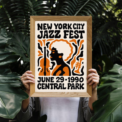 1990 NYC Jazz Festival Poster