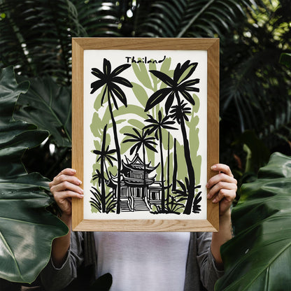 Thailand Green Travel Poster