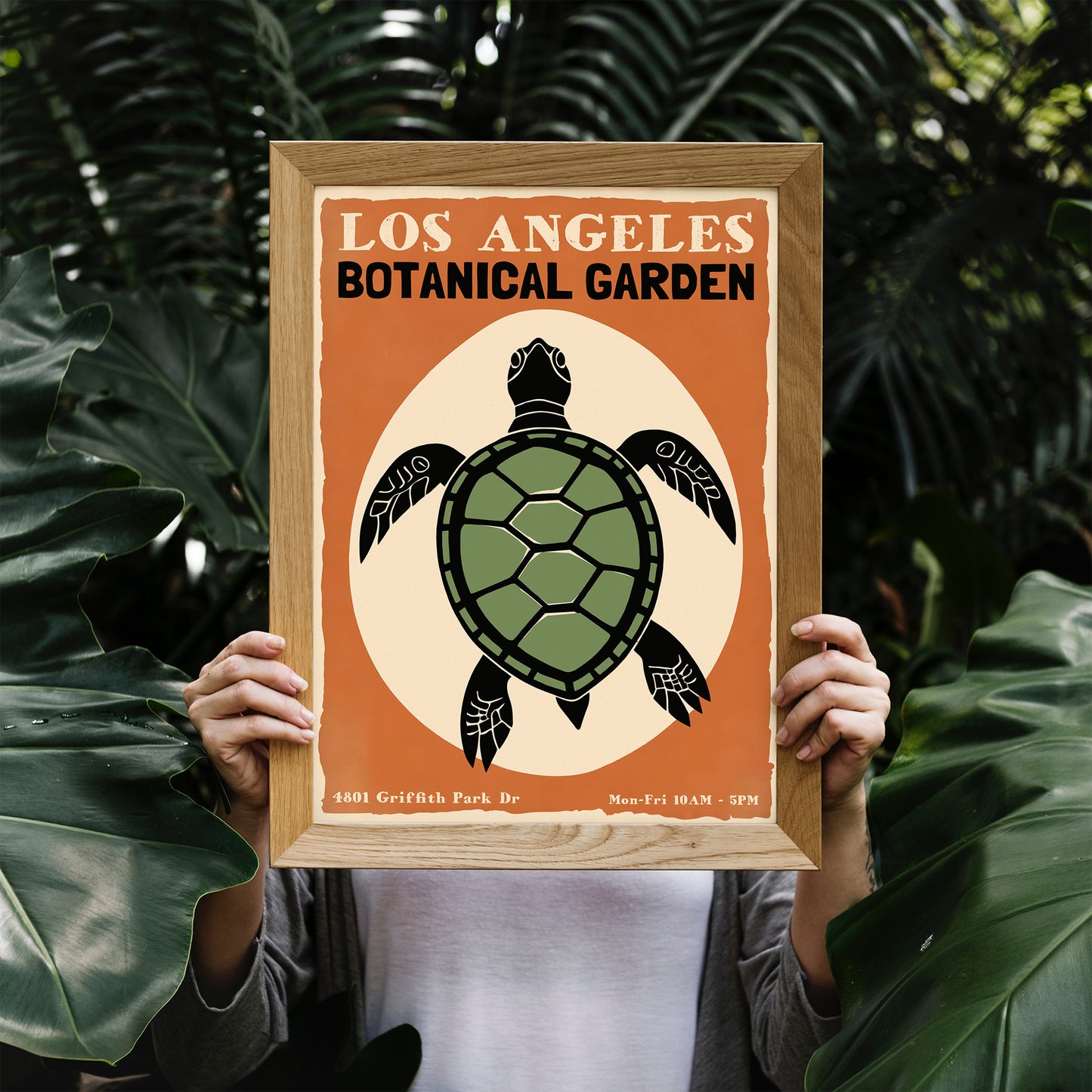 Los Angeles Botanical Garden Retro Poster