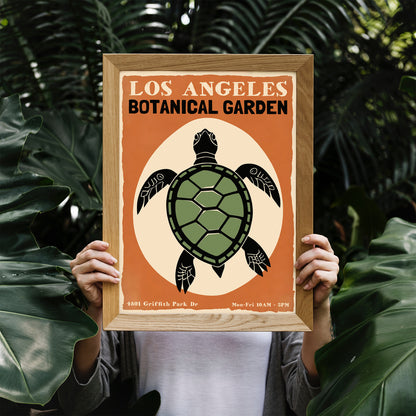 Los Angeles Botanical Garden Retro Poster