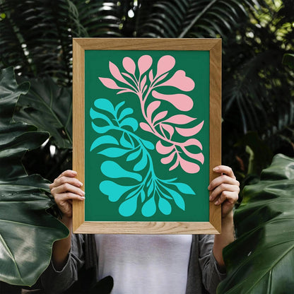 Shapes Botanique Eclectic Art Print