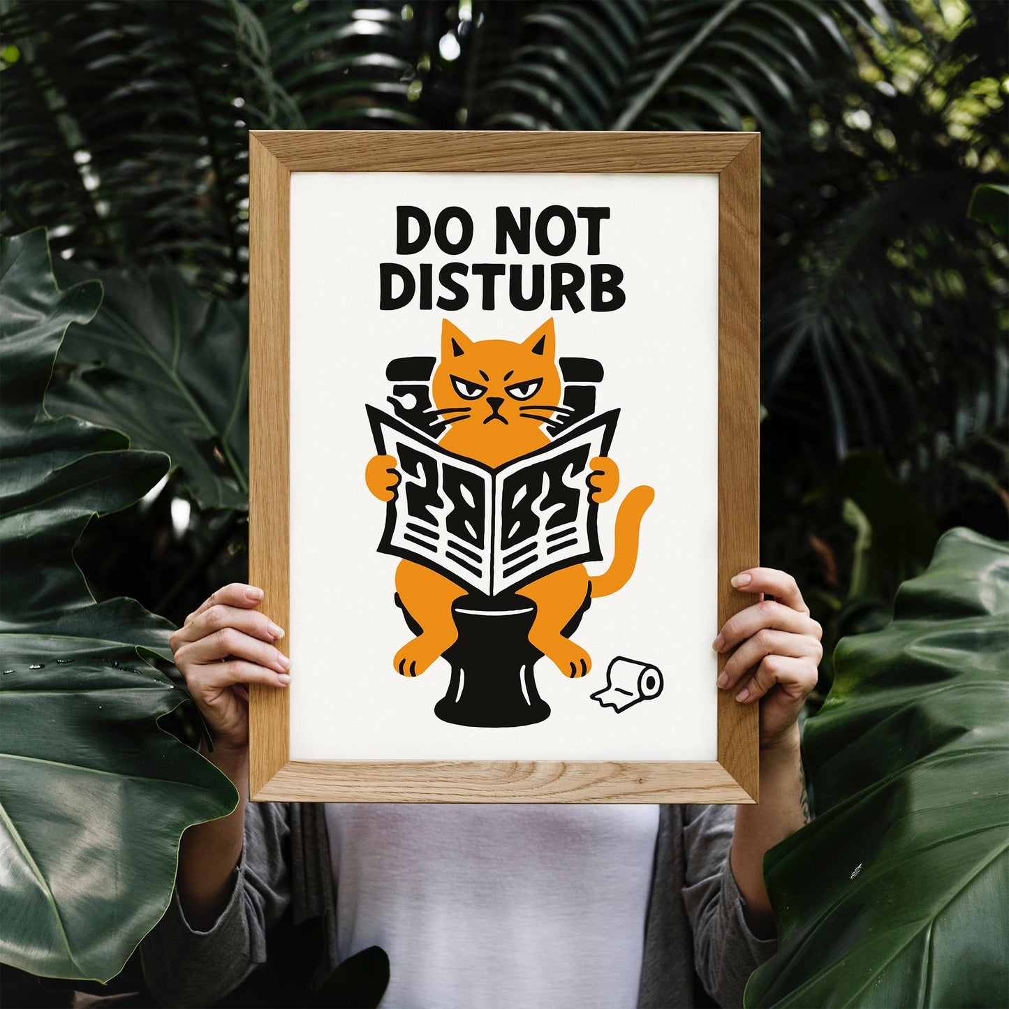 Do Not Disturb Cat Poster