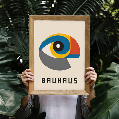 Bauhaus Minimalist Eye Poster