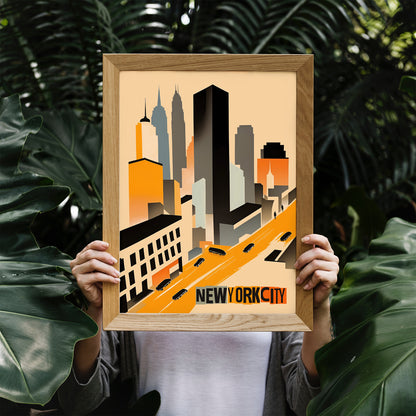 NYC Vintage Travel Poster