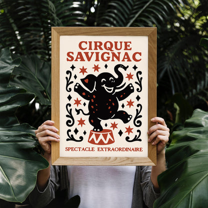 Cirque Savignac Circus Art Print