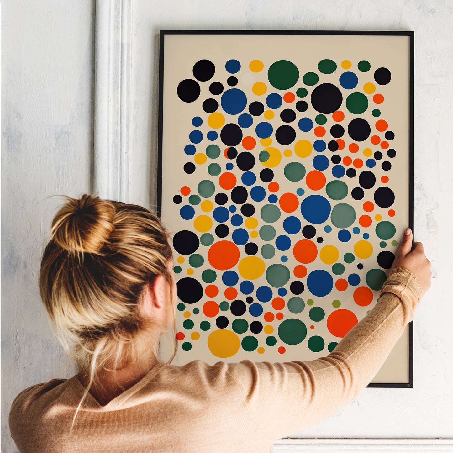 Polka Dots - Mid-Century Modern Wall Art