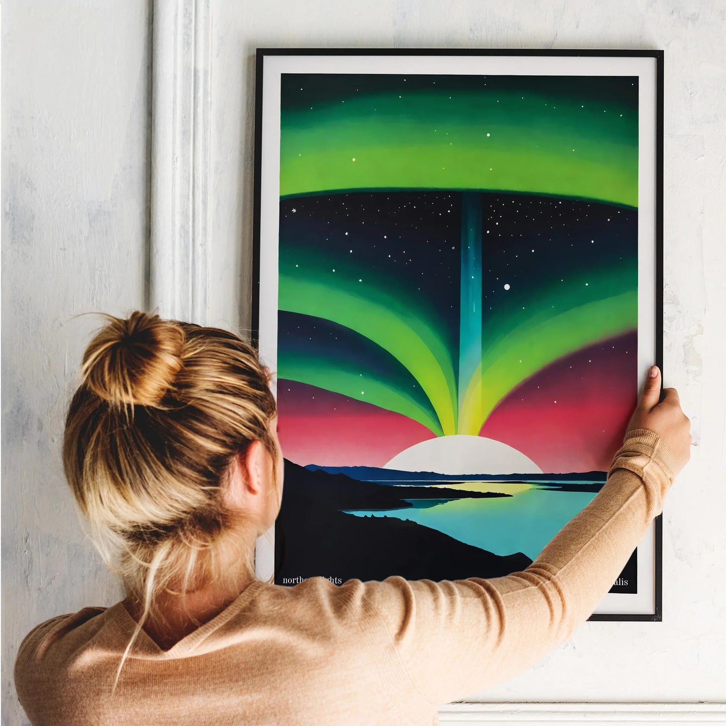 Northern Lights Landscape Poster