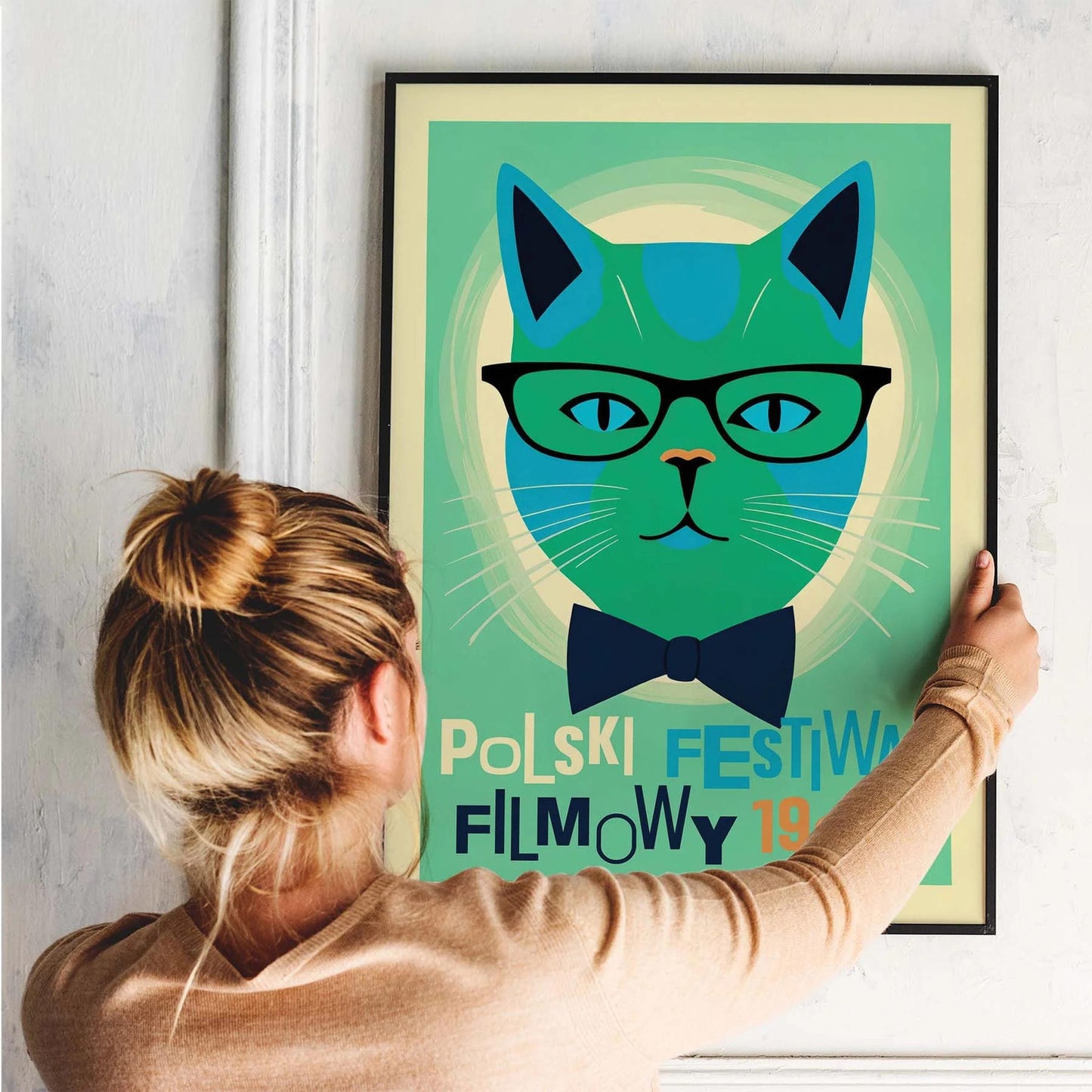 Retro Polish Cinema Art Poster