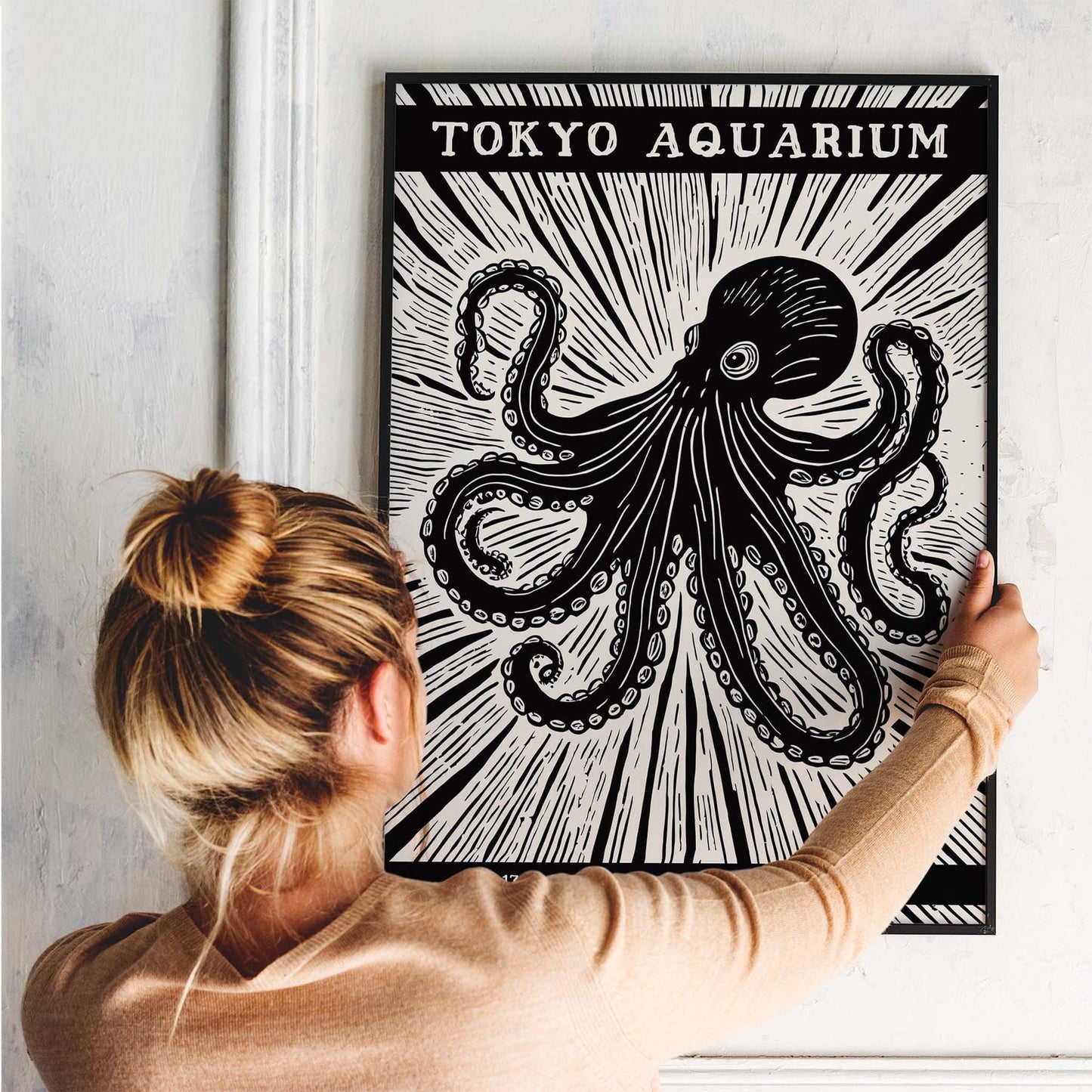 Tokyo Aquarium Octopus Poster