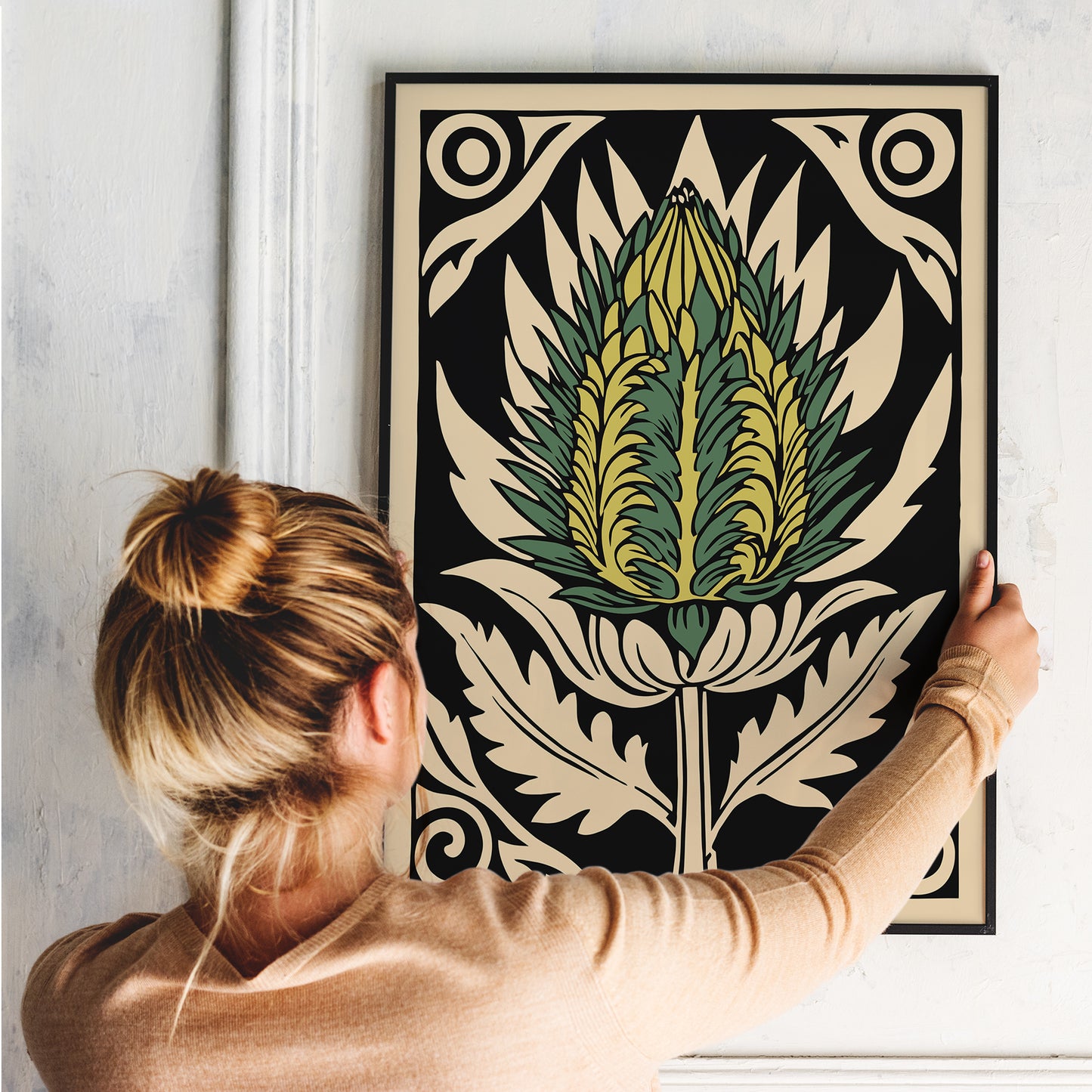 Vintage Cut Out Artichoke Kitchen Print