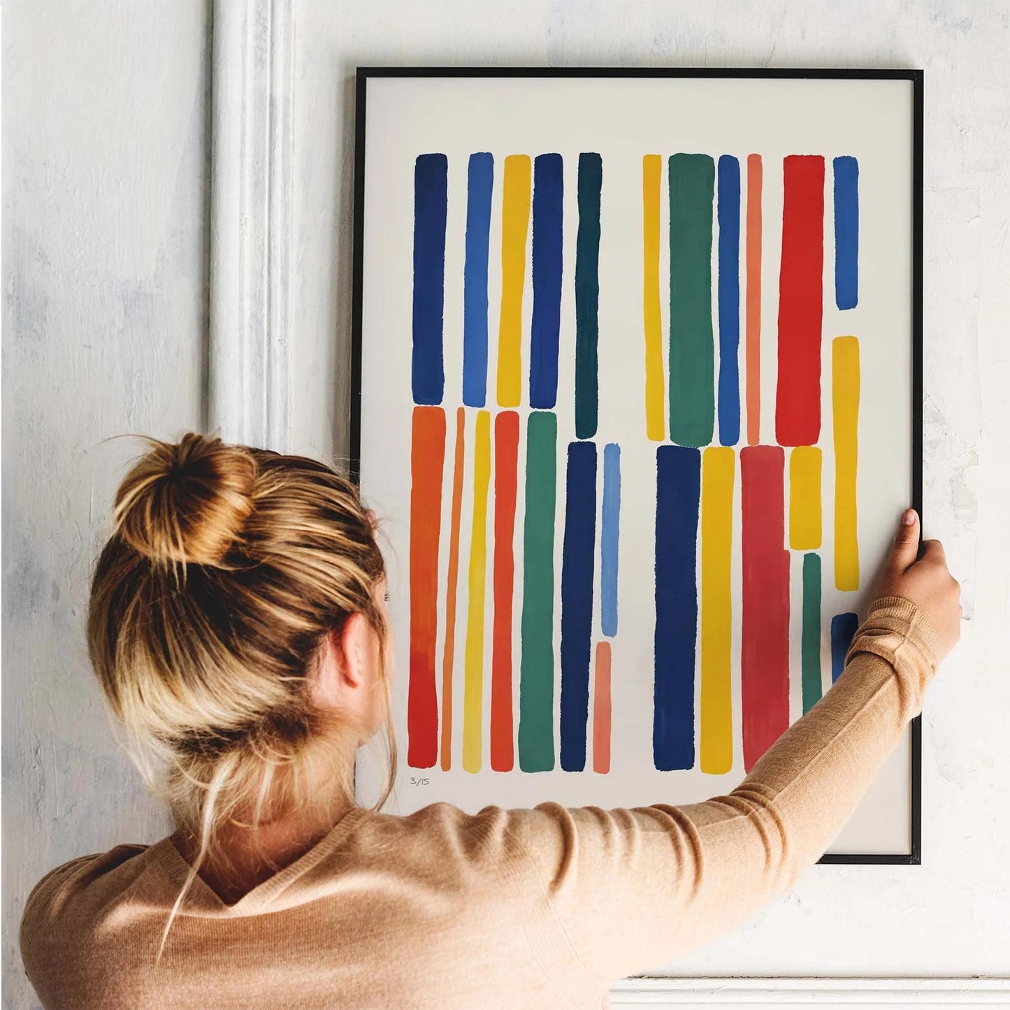 Color Block Abstract Wall Print