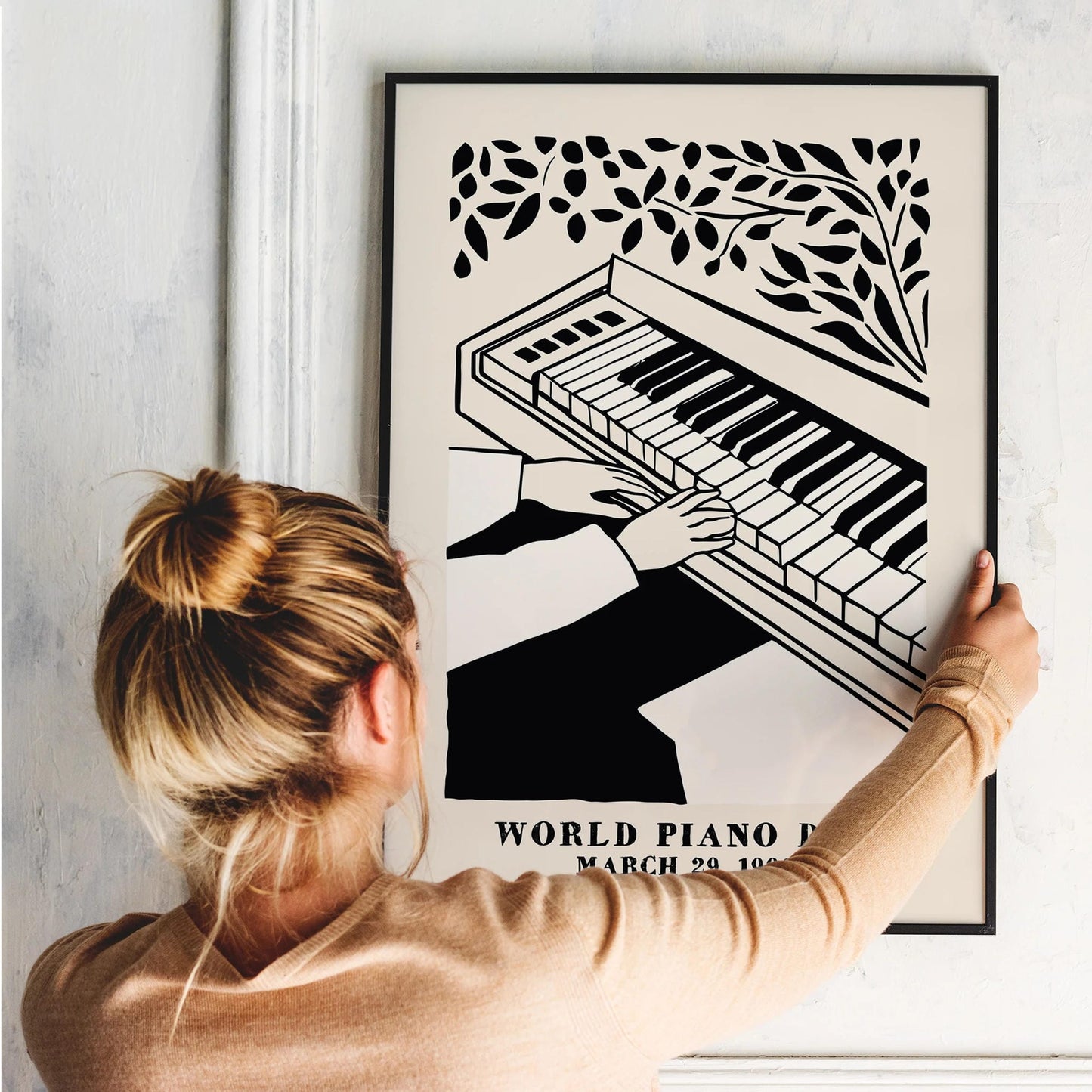 World Piano Day Art Poster