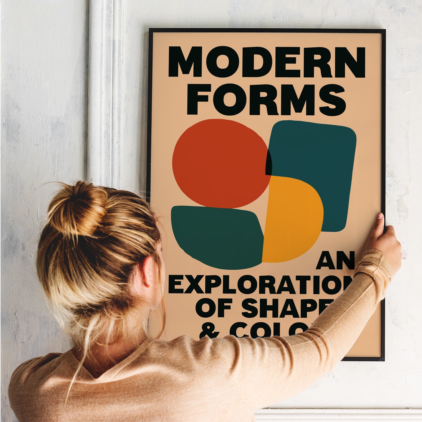 Modern Forms Abstract Shapes Poster