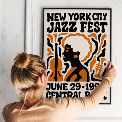 1990 NYC Jazz Festival Poster