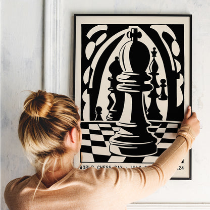 Paris 2024 World Chess Day Poster