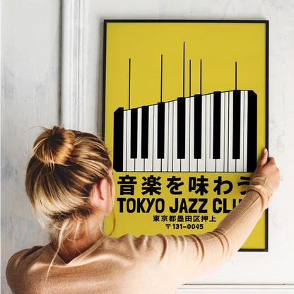 Tokyo Jazz Club Piano Poster