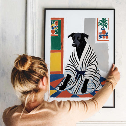 Whimsical Dog Poster Print