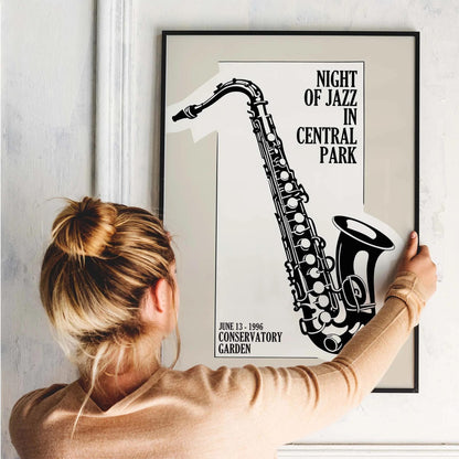 Night of Jazz Saxophone Poster