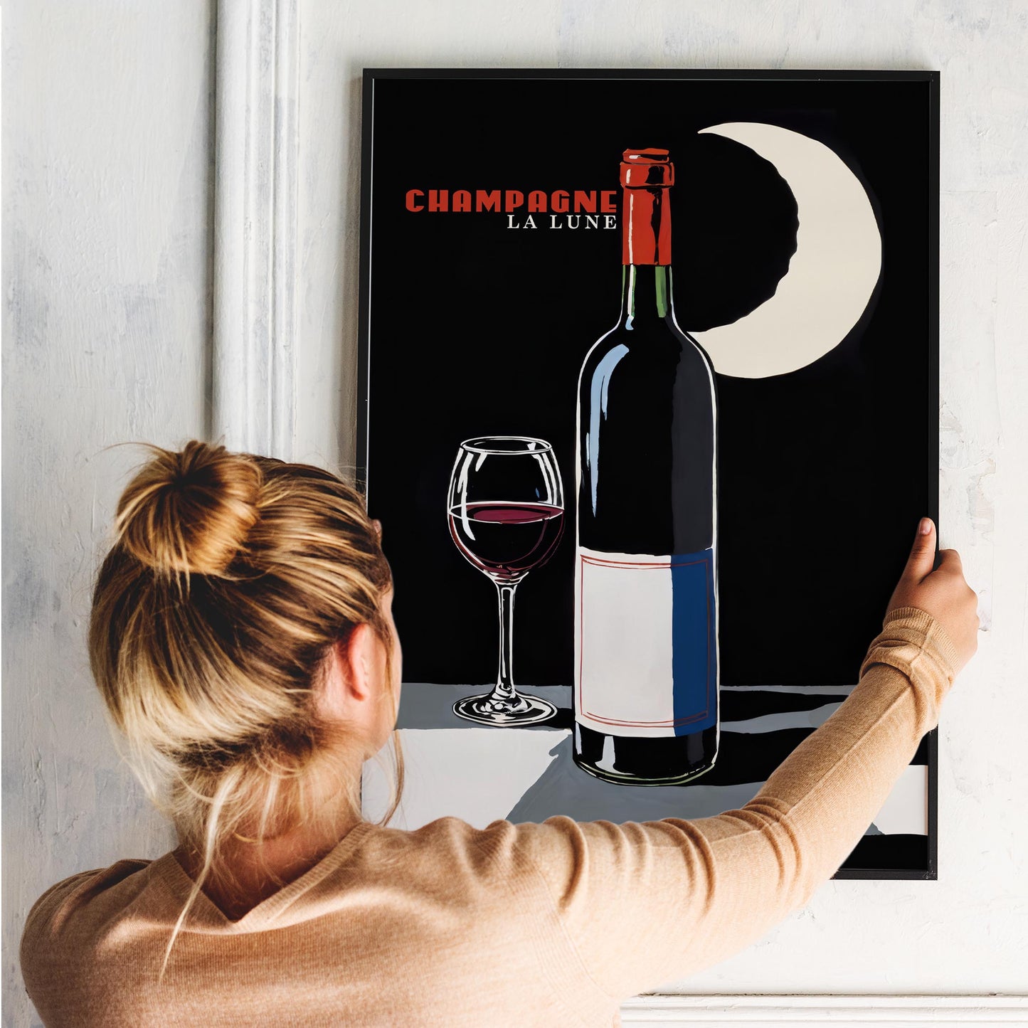 Midnight Champagne Poster Print