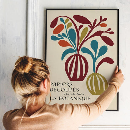 Papiers Decoupes Retro Botanical Art Print