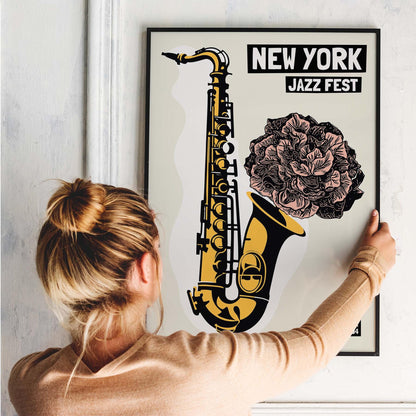 New York Jazz Fest – Bold Floral Print