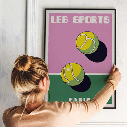 Les Sports Paris Tennis Poster