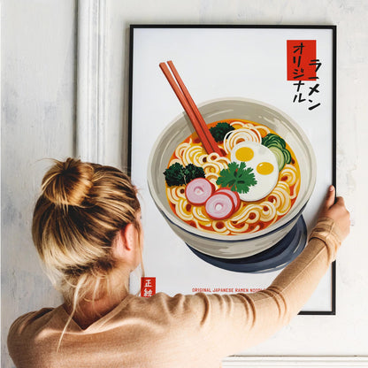 Original Japanese Ramen Noodles Poster