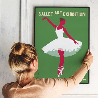 Ballet Art Exhibition Vintage Poster