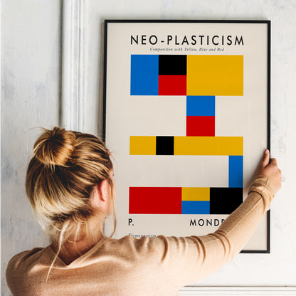 Mondrian Bauhaus Geometric Poster