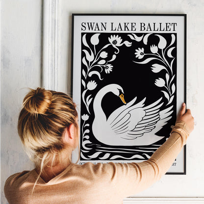 Swan Lake Ballet Poster