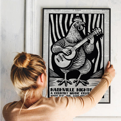 Nashville Country Music Poster