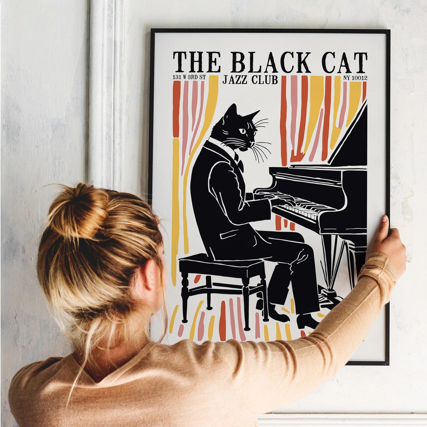 The Black Cat Jazz Club Poster
