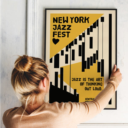 NYC Jazz Fest Retro Poster