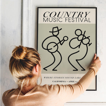 Country Music Festival California Poster