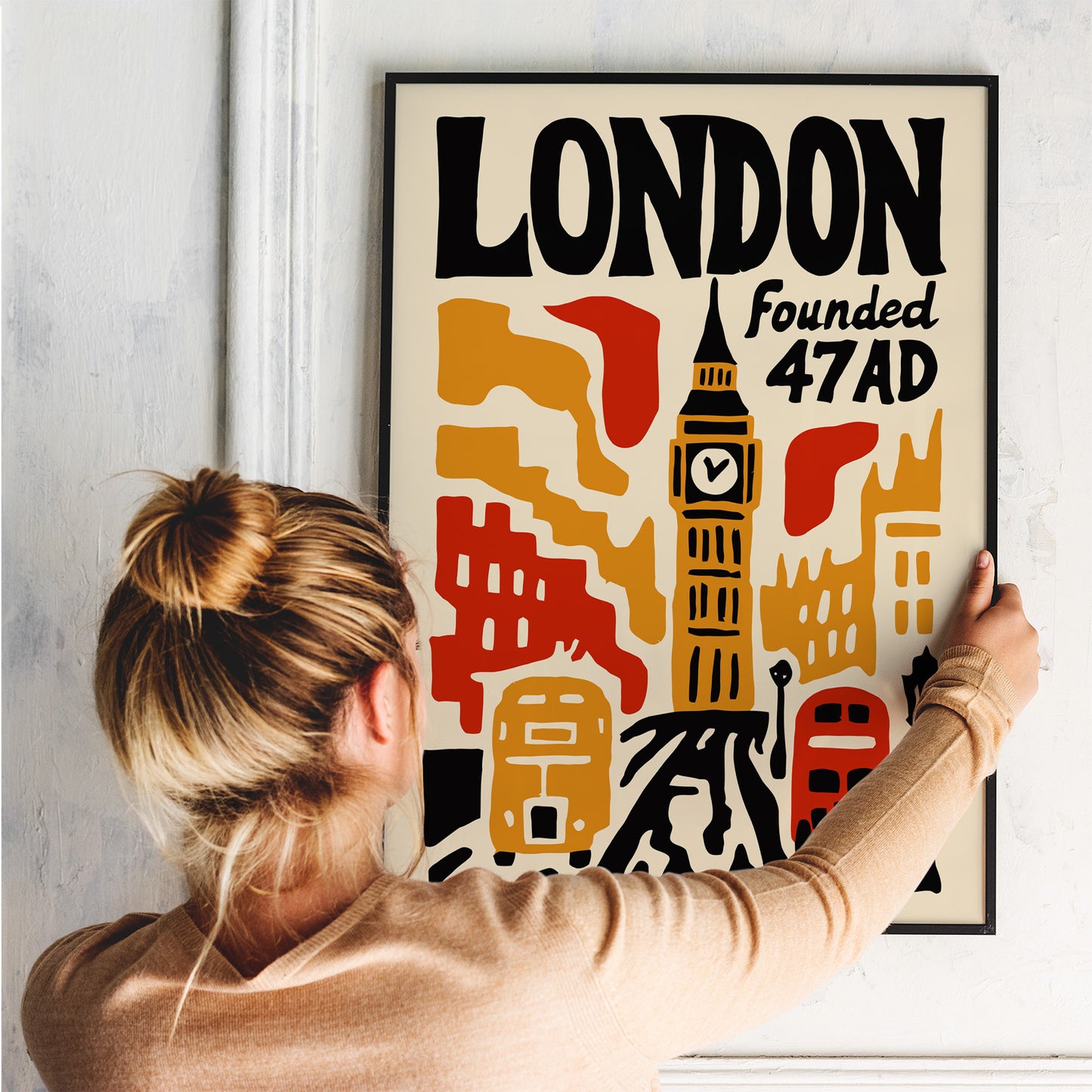 London Founded 47AD Poster