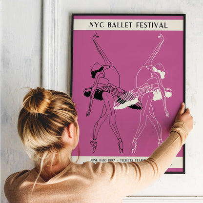 NYC Ballet Festival 1997 Dance Poster