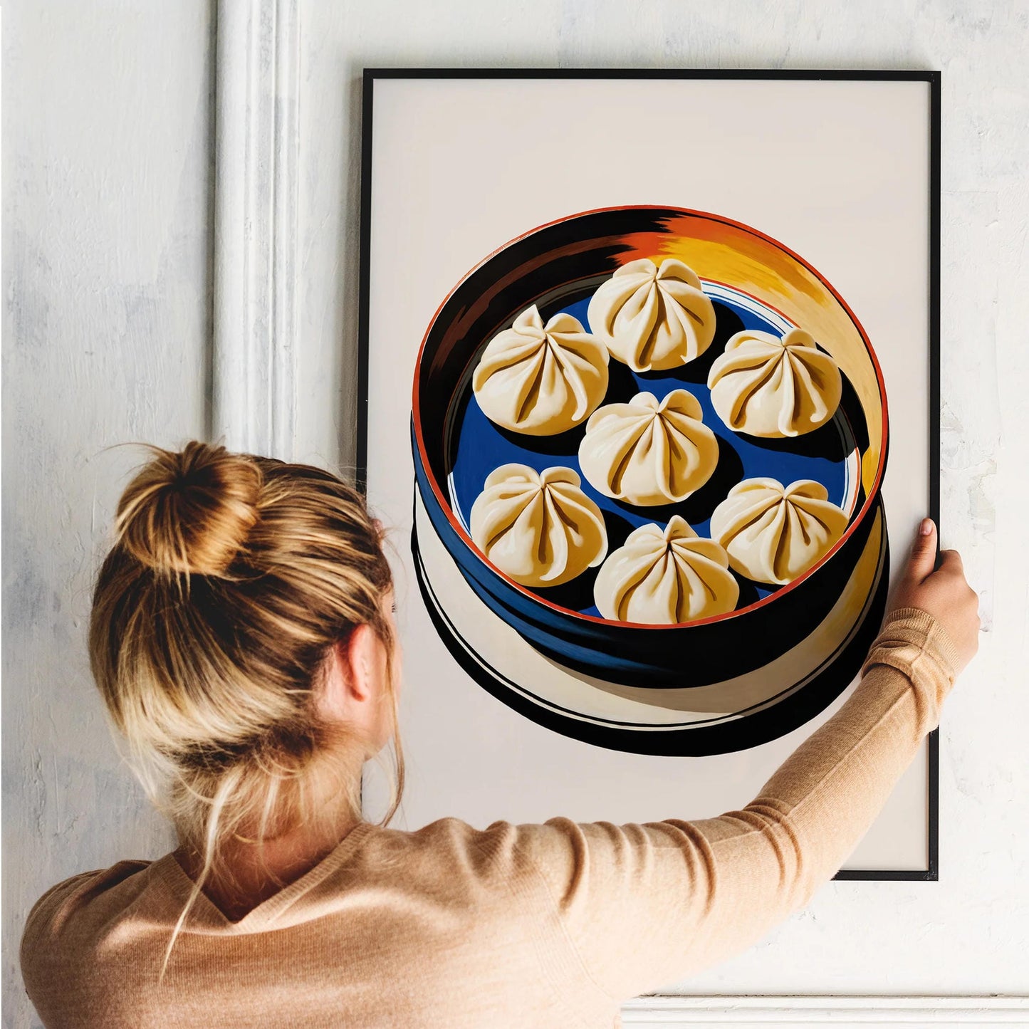 Steamed Dumplings Art Print