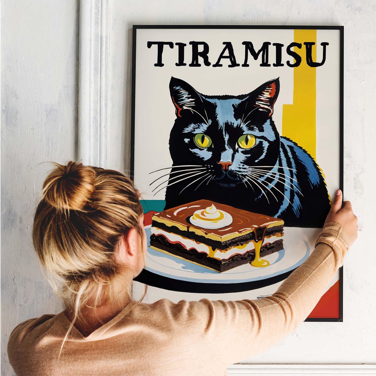 Tiramisu Cat Poster