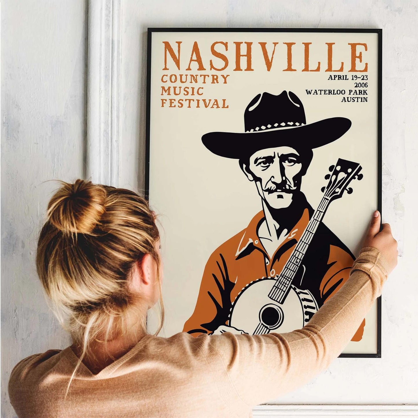 Nashville Country Music Poster Print