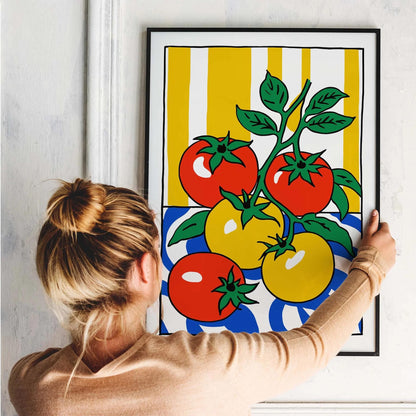 Pop Art Tomato Garden Print