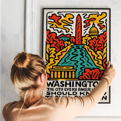 Washington Travel Poster Print