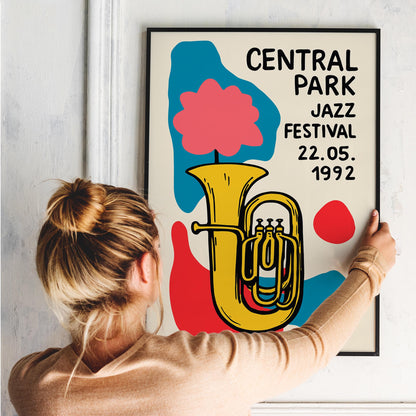 Central Park Jazz Poster