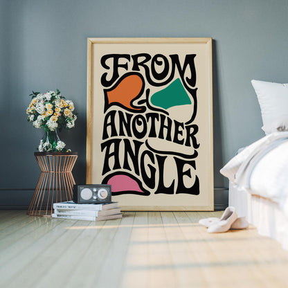Another Angle Typography Print