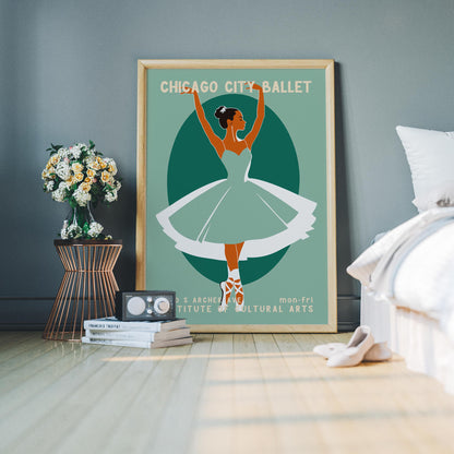 Chicago City Ballet Dancer Poster Print