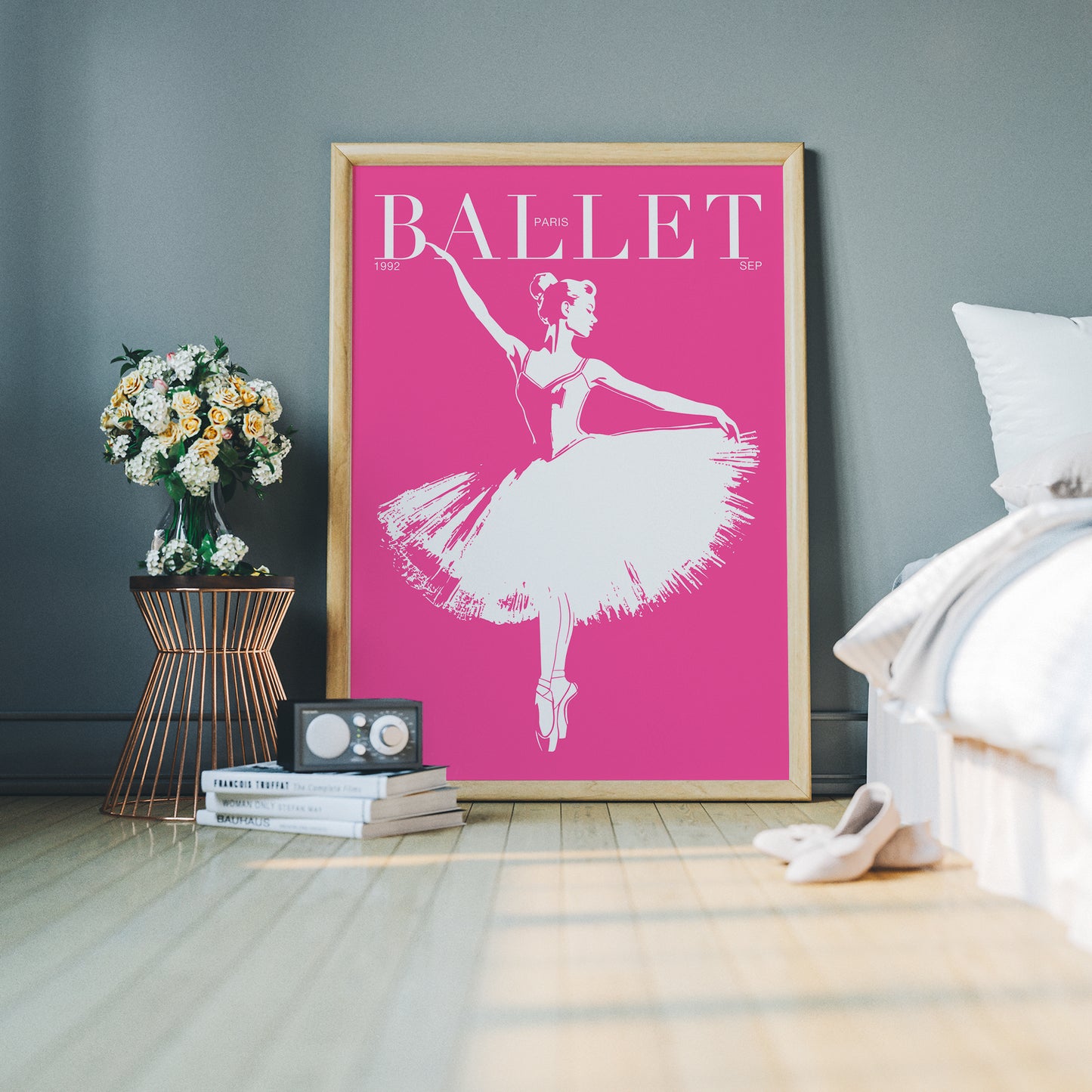Pink Paris Ballet Poster